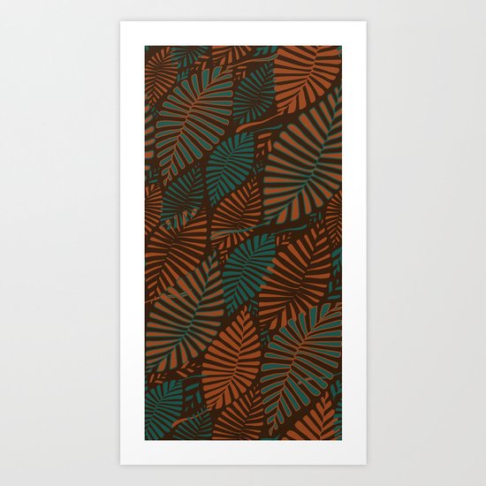 ORGANIC LEAVES Art Print