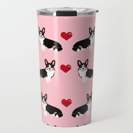 Corgi tri colored welsh corgi dog person corgis love valentines day gifts for dog person Travel Mug