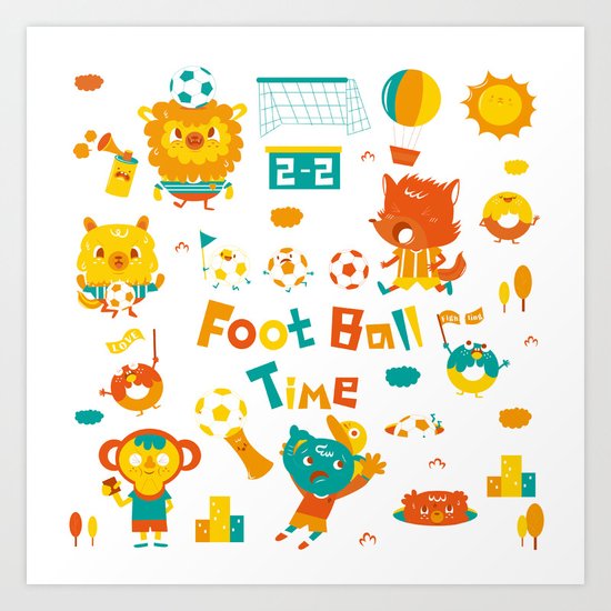 football time Art Print