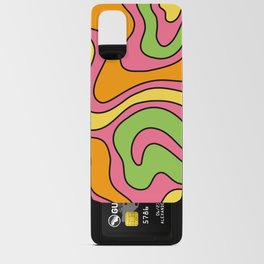 Retro Warped Swirl Marble Pattern Android Card Case