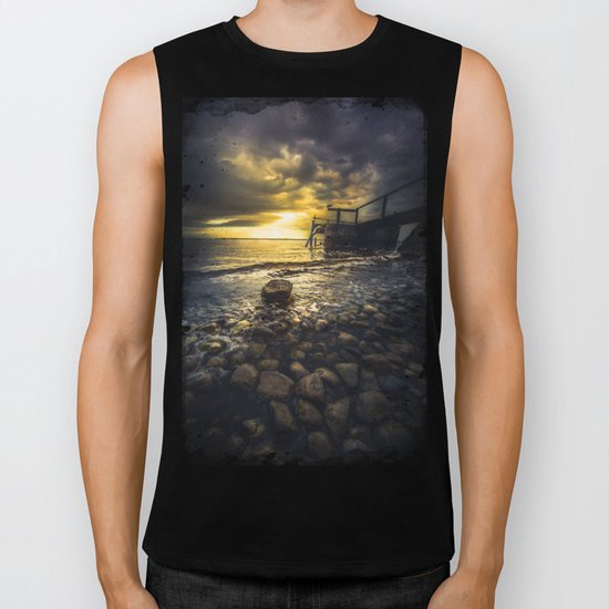 Man in the maze Biker Tank