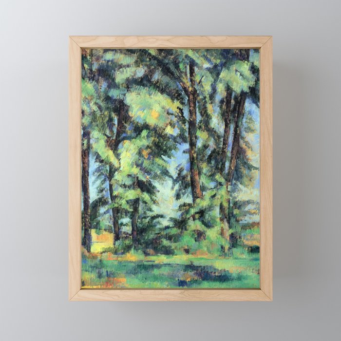 Tall trees, Jas de Bouffan by Paul Cezanne Framed Mini Art Print