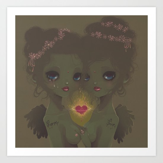 Love & Live Art Print
