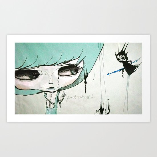 past midnight Art Print
