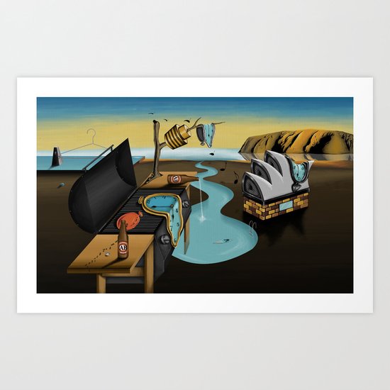 Where Time Stands Still - Surreal Sydney Art Print