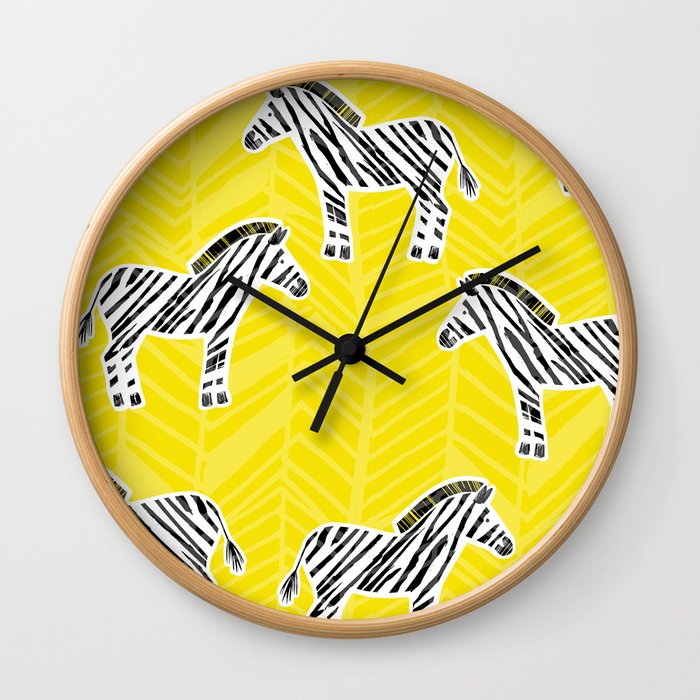 Zebra Print Wall Clock
