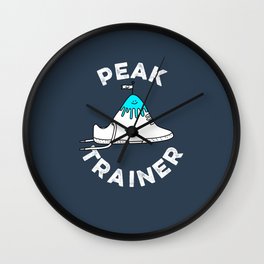 Peak Trainer Wall Clock | Flags, Fit, Keepfit, Graphicdesign, Mountain, Peak, Train, Trainers, Fitness, Happy 