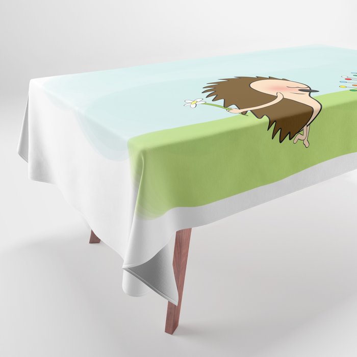 Lovestruck hedgehog Tablecloth