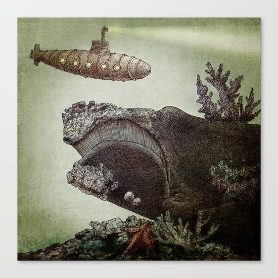 Leviathan (colour option) Canvas Print