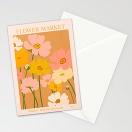 Flower Market - Ranunculus #1 Stationery Card