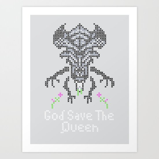 Xenobroidery Art Print