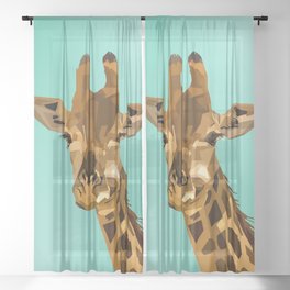 Giraffe Sheer Curtain