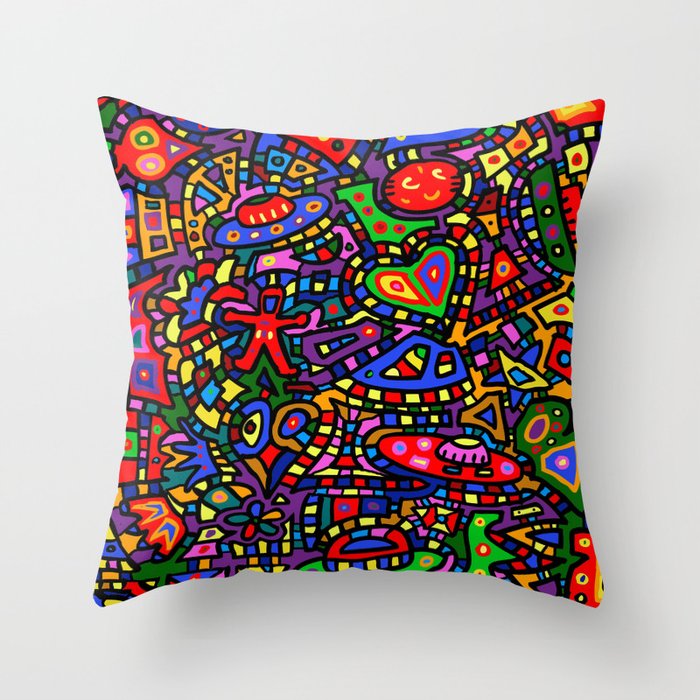 Abstract #453 Throw Pillow