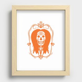 Bob M. Sugar Skull  Recessed Framed Print