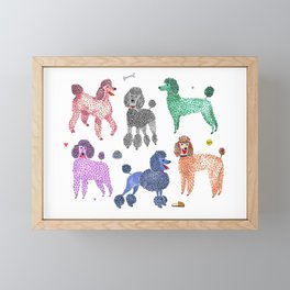Poodles by Veronique de Jong Framed Mini Art Print