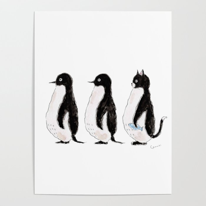 Penguin Trio Poster
