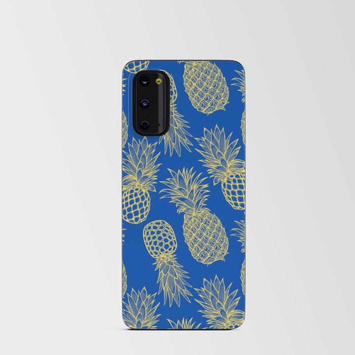 Fresh Pineapples Blue & Yellow Android Card Case