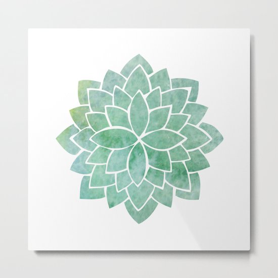 Eton Blue Mandala Metal Print