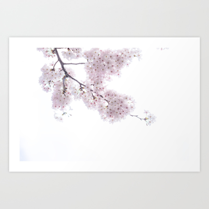 Original drawing print Tokyo spring