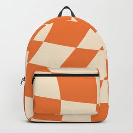 groovy tangerine plaid Backpack