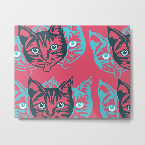 Mollycat Close-up Metal Print