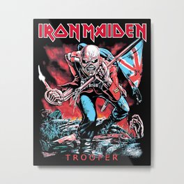 Iron Maiden - Trooper Metal Print