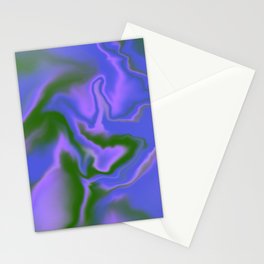 Green Blue Indigo Ocean Water Marble 01 Stationery Cards