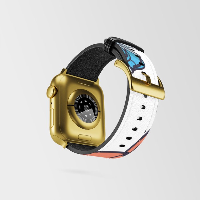 Cute Roller Skating Alpaca Rolling Llama Apple Watch Band by