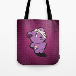 Purple Dead Bear Tote Bag