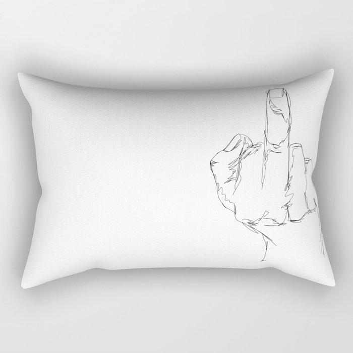 THINGS COLLECTION | MIDDLE FINGER Rectangular Pillow