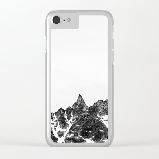 Minimalist Mountain Clear iPhone Case