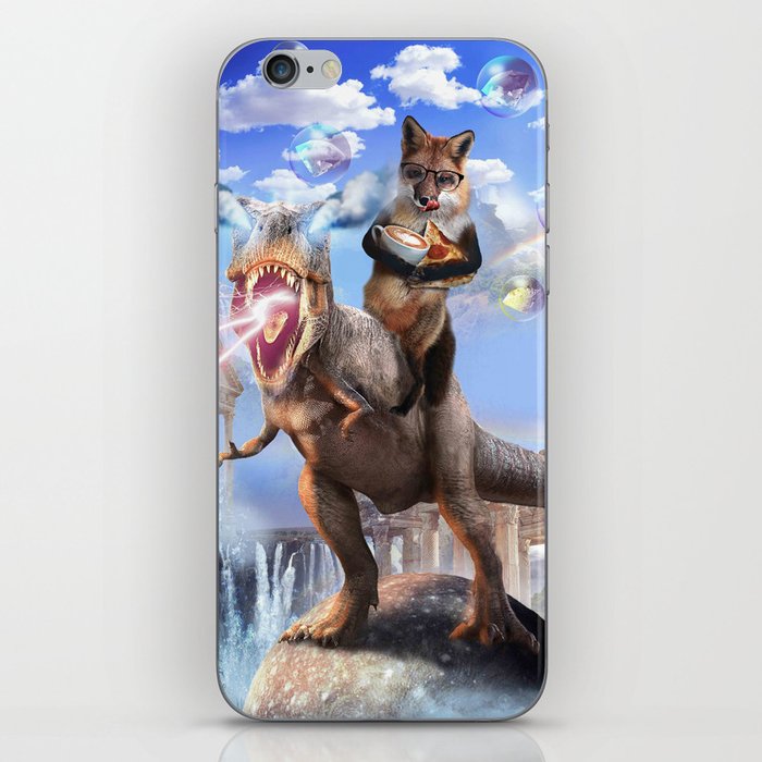 Fox Riding Dinosaur iPhone Skin