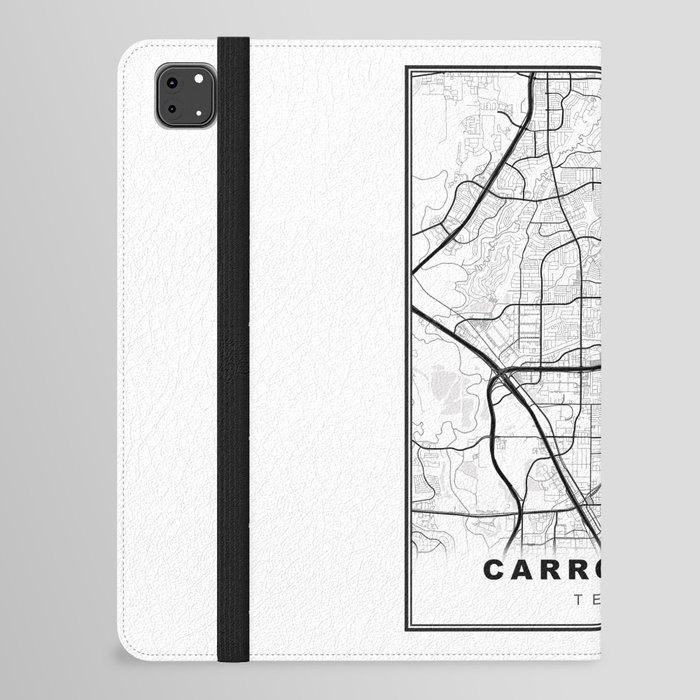 Carrollton Map iPad Folio Case