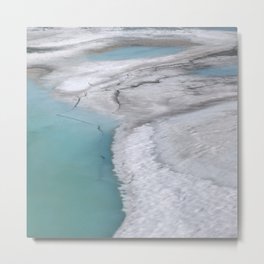 Glacier Metal Print | Bue, Snow, Color, Water, Digital, Photo, Nature, White, Ice 