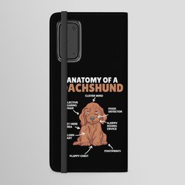 Anatomy Of A Dachshund Cute Dogs Puppy Android Wallet Case