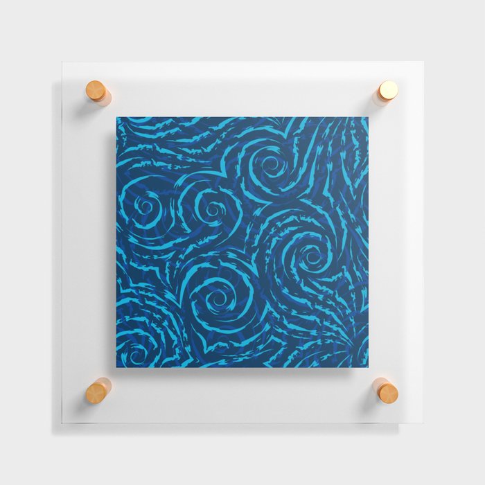 Blue Illusion Floating Acrylic Print