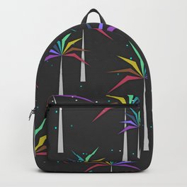 rainbow palms Backpack | Palm, Palms, Pattern, Rainbow, Rainbowpalm, Graphicdesign, Licorneforest, Tropicalforest, Unicornforest 