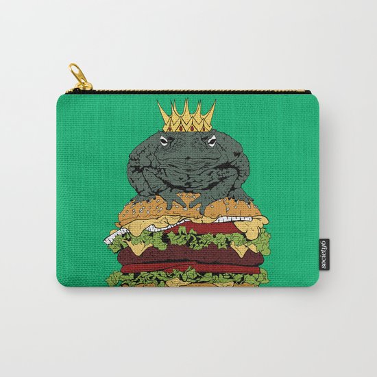 King of Burgers Green Carry-All Pouch