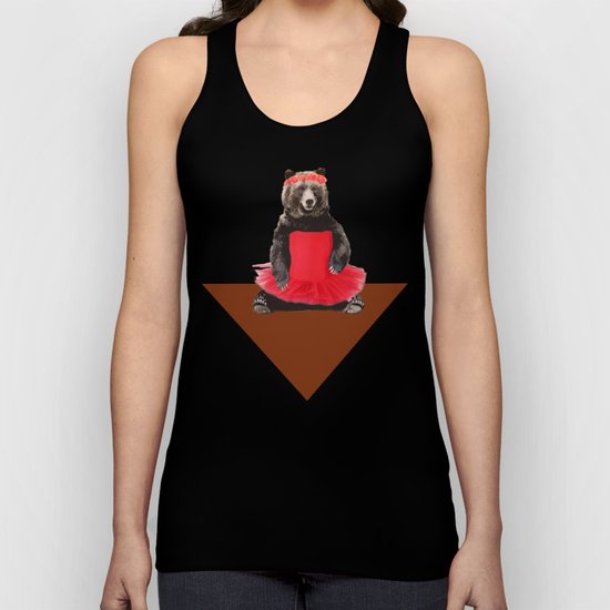 the bear who wanted to become a dancer Unisex Tank Top