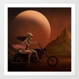 Ride Away Art Print