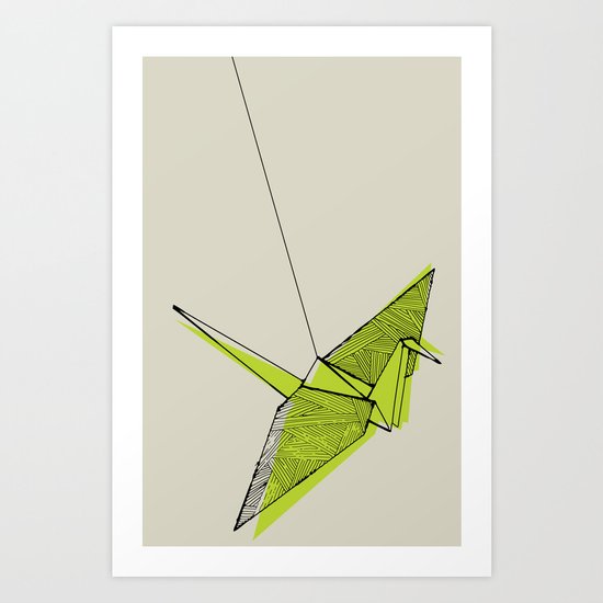 Paper Crane Art Print