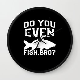 Funny Common Carp Fishing Freshwater Fish Gift Wall Clock