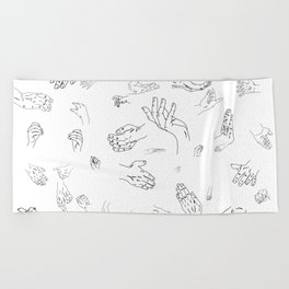 Hands of a Working Woman Beach Towel