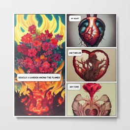 A garden among the flames! Metal Print | Arabicpoetry, Sufism, Graphicdesign, Ibnarabi, Sufiislam, Digital, Sufipoetry, Islam 