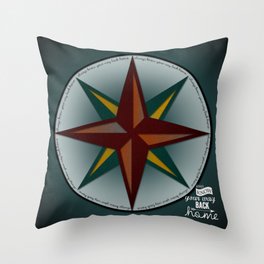 always know your way back home Throw Pillow