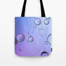 Multicolored abstract background picture made with oil, water and soap Tote Bag