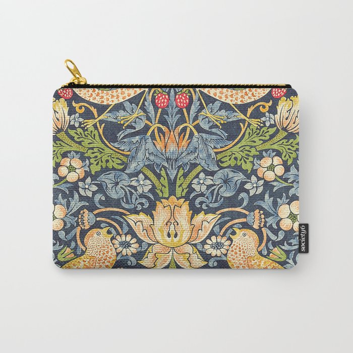 William Morris Strawberry Thief Restored Carry-All Pouch