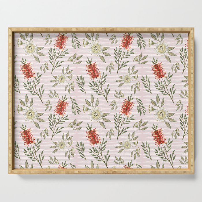 Bottlebrush & Gum Blossom - Pink 2 Serving Tray