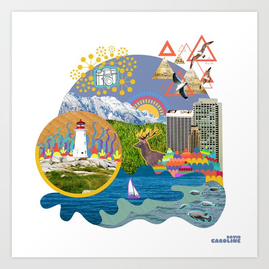 my neck of the woods Art Print