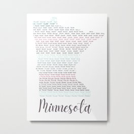 Minnesota Nice Metal Print | Digital, Drawing 